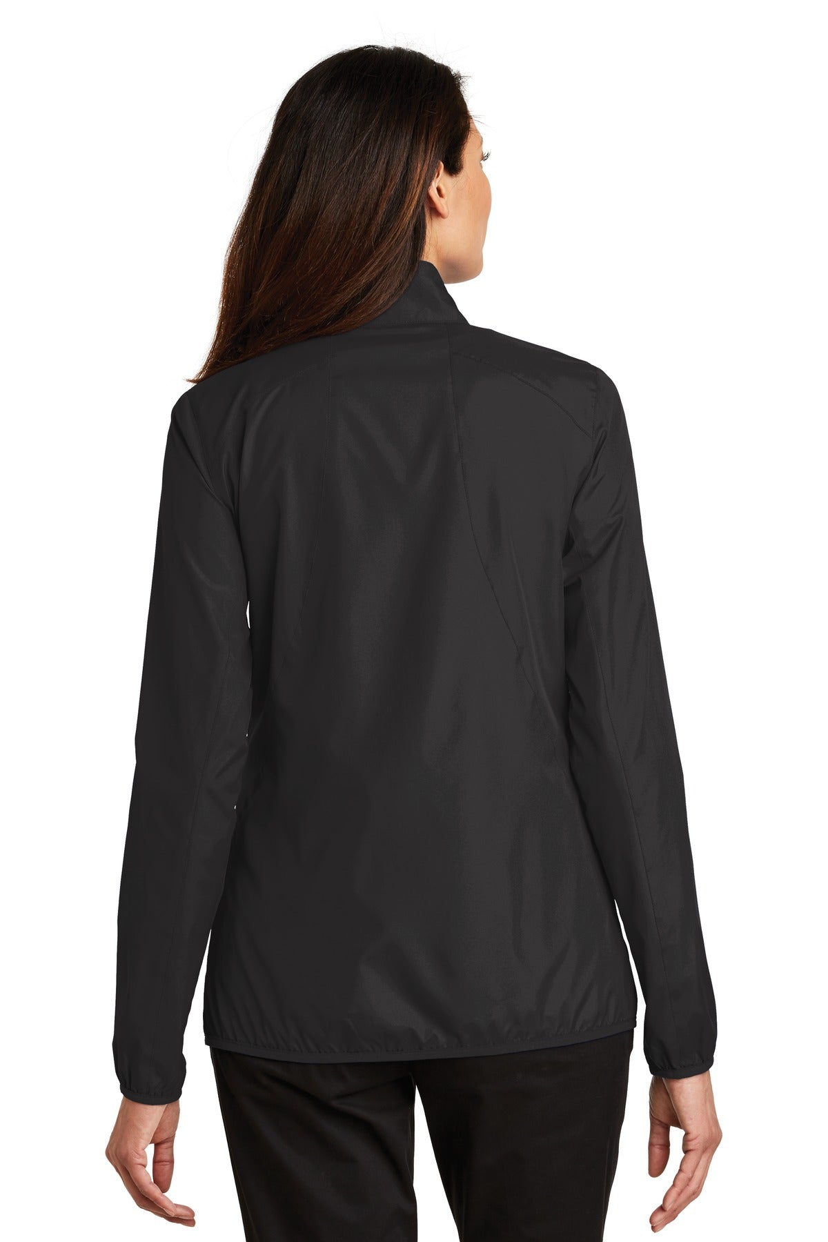 Black Port Authority Women's Zephyr Full-Zip Jacket. L344 plain