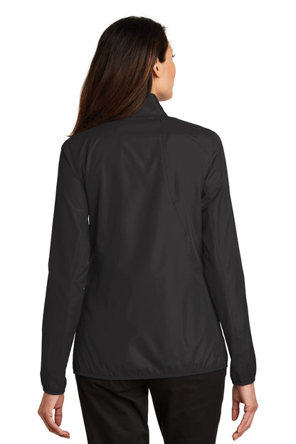 Black Port Authority Women's Zephyr Full-Zip Jacket. L344 plain