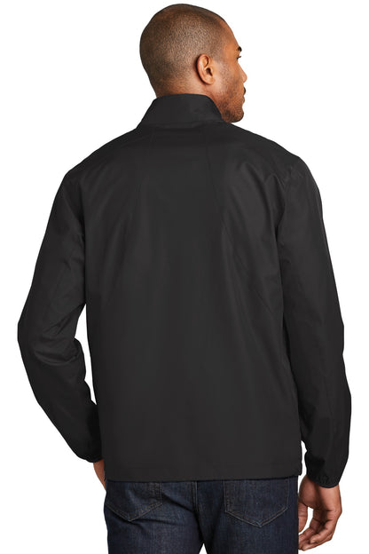 Black Port Authority Zephyr 1/2-Zip Pullover. J343 plain