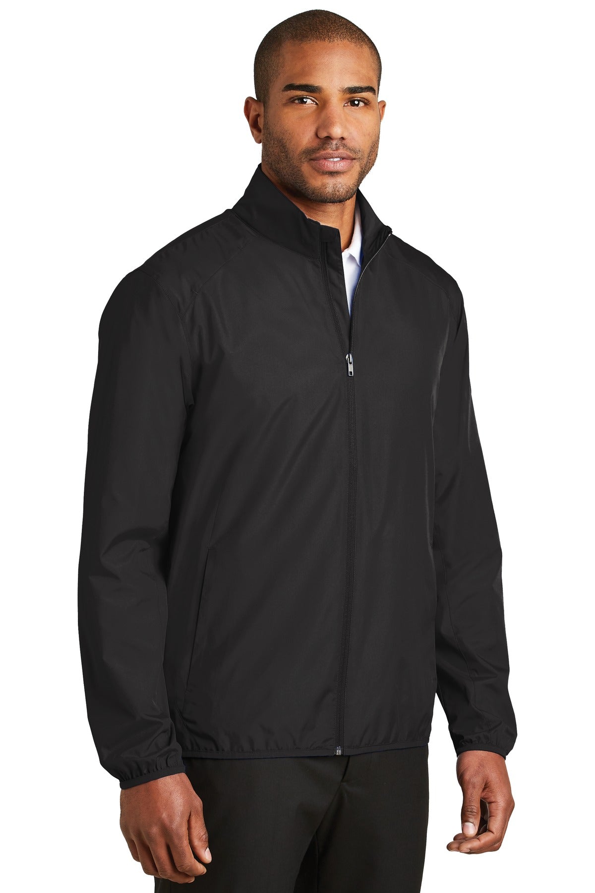 Black Port Authority Zephyr Full-Zip Jacket. J344 plain