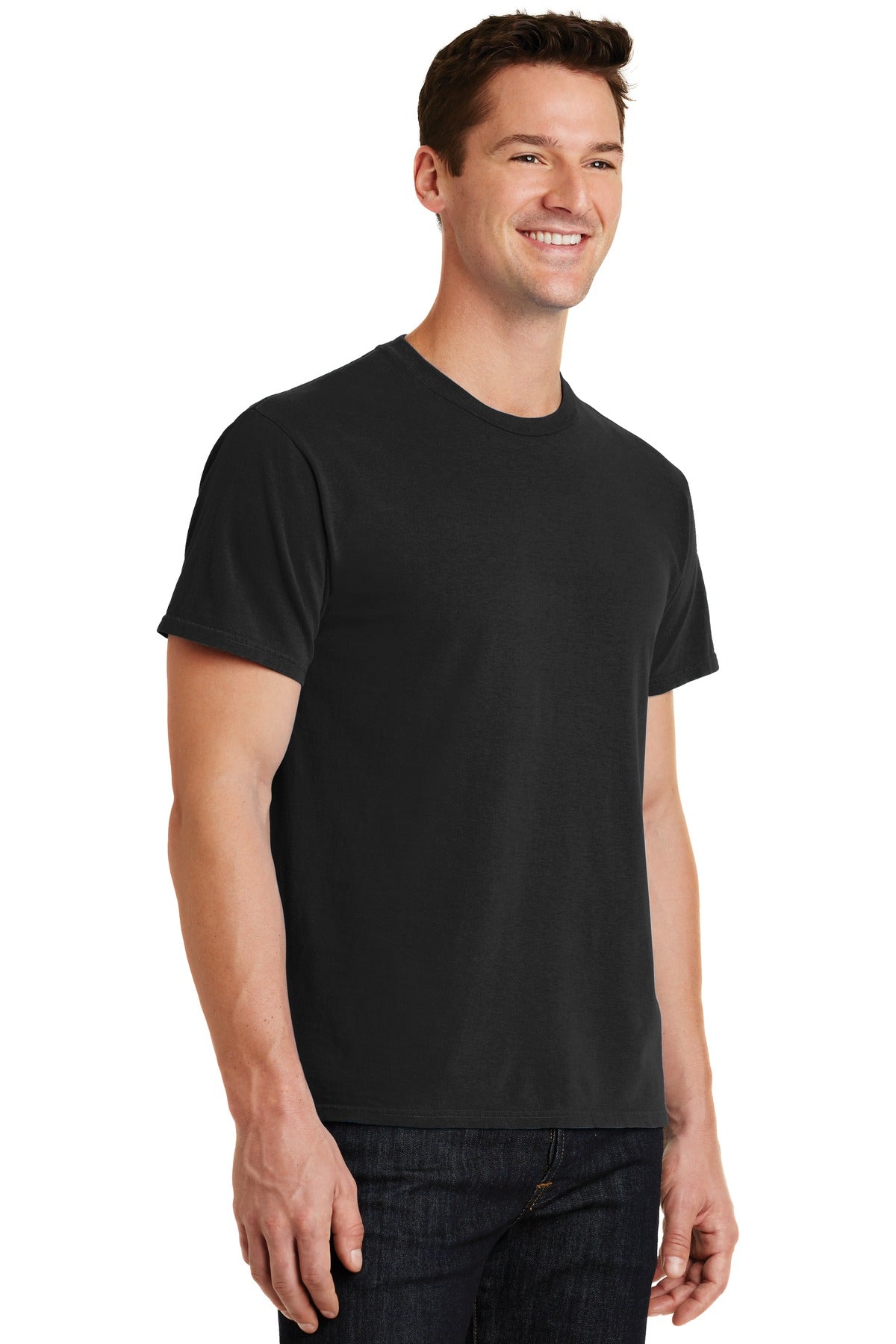 Black Port & Co Beach Wash Garment-Dyed Tee. PC099 plain