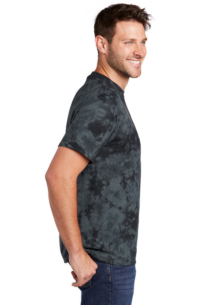 Black Port & Co Crystal Tie-Dye Tee PC145 plain