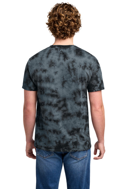 Black Port & Co Crystal Tie-Dye Tee PC145 plain