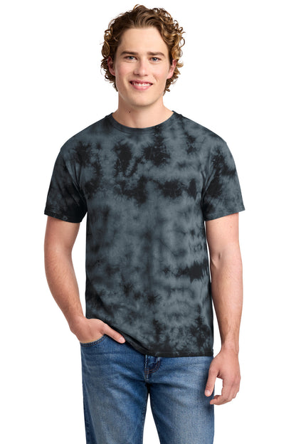 Black Port & Co Crystal Tie-Dye Tee PC145 plain
