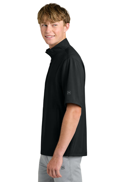 Black Richardson Barrage Wind Shirt RA7400SSQ plain