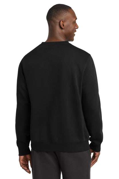Black Sport-Tek Crewneck Sweatshirt. ST266 plain
