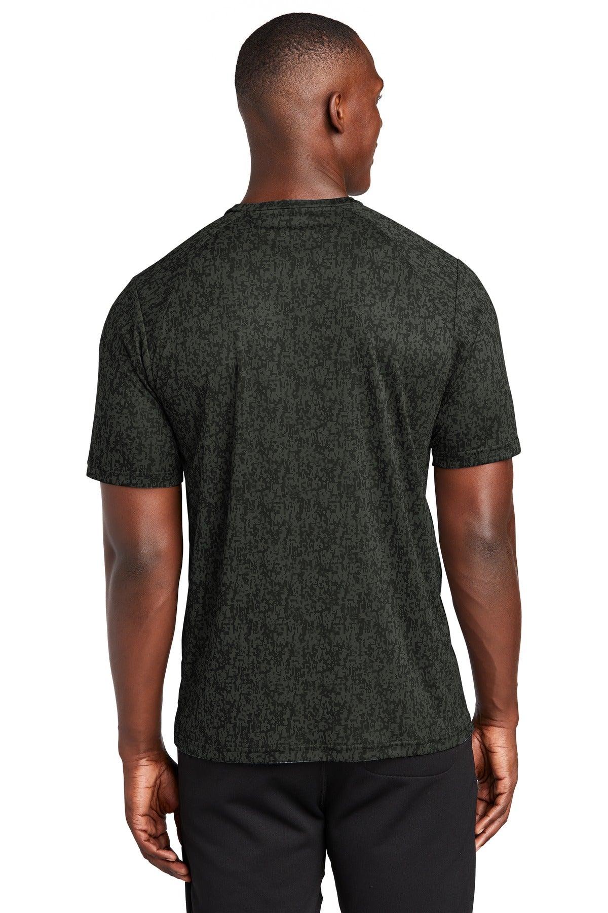 Black Sport-Tek Digi Camo Tee. ST460 plain