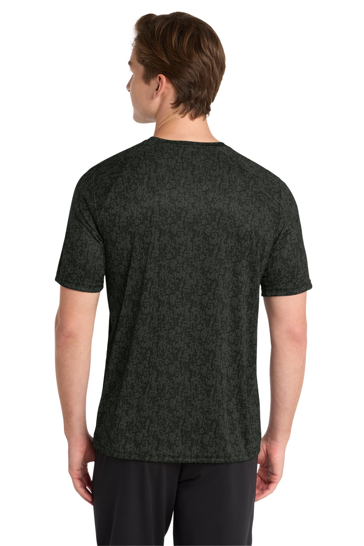 Black Sport-Tek Digi Camo Tee. ST460 plain