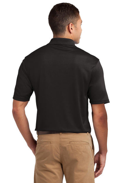 Black Sport-Tek Dri-Mesh Polo. K469 plain