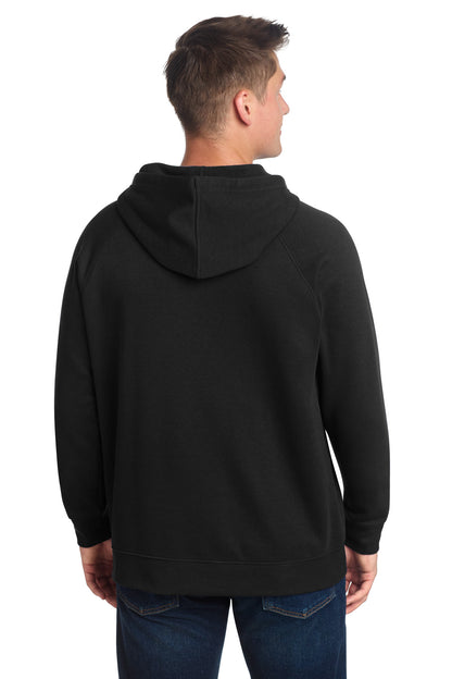 Black Sport-Tek Drive Fleece Hooded Full-Zip STF201 plain