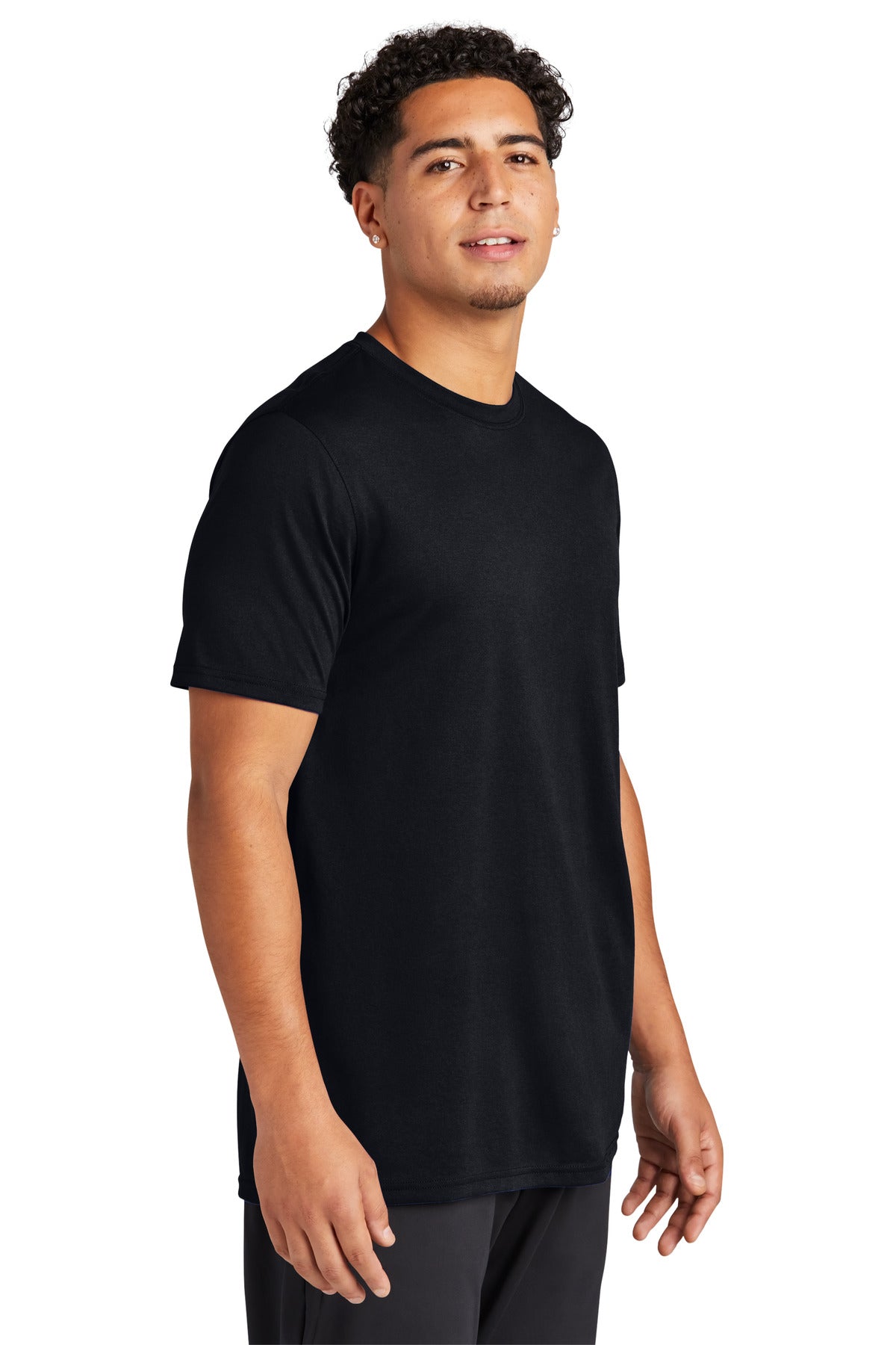 Black Sport-Tek Echo Tee ST760 plain