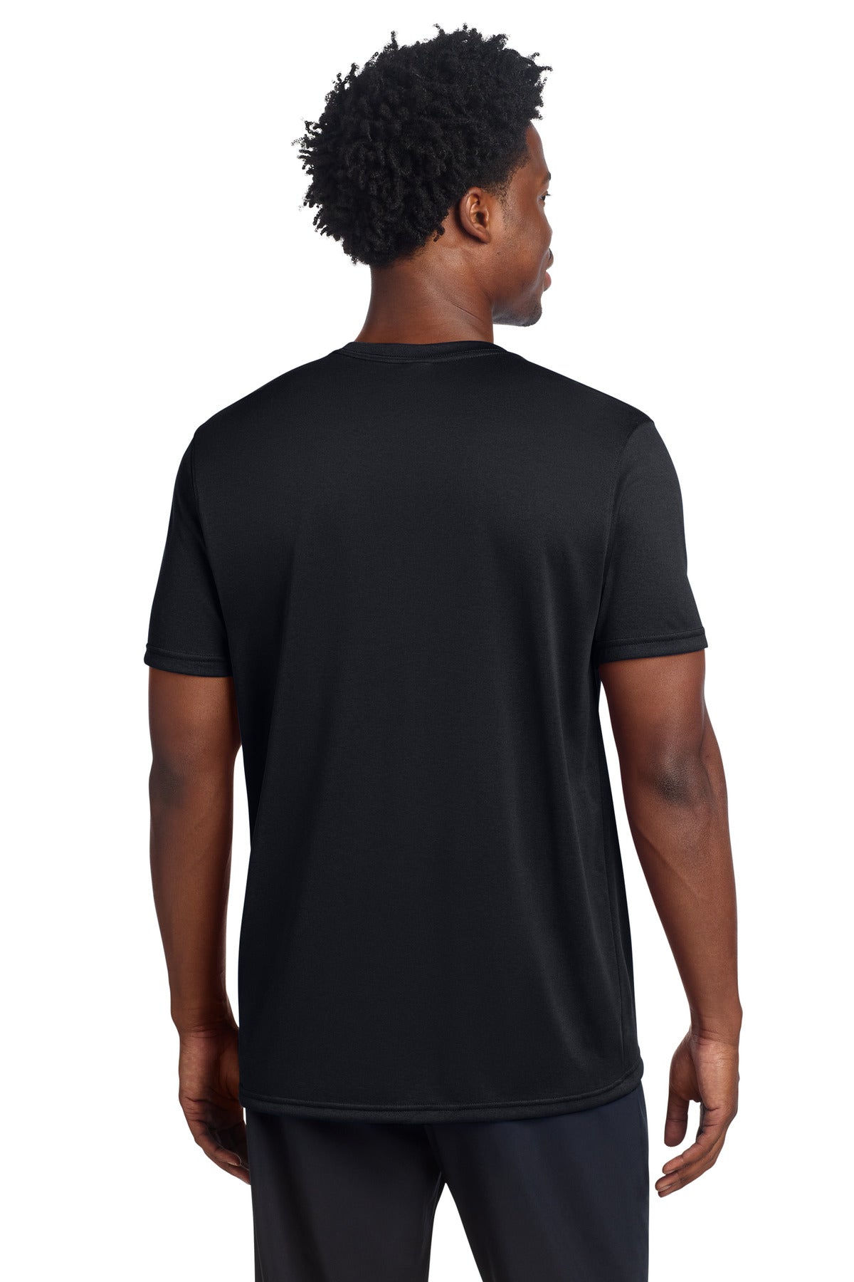 Black Sport-Tek Echo Tee ST760 plain