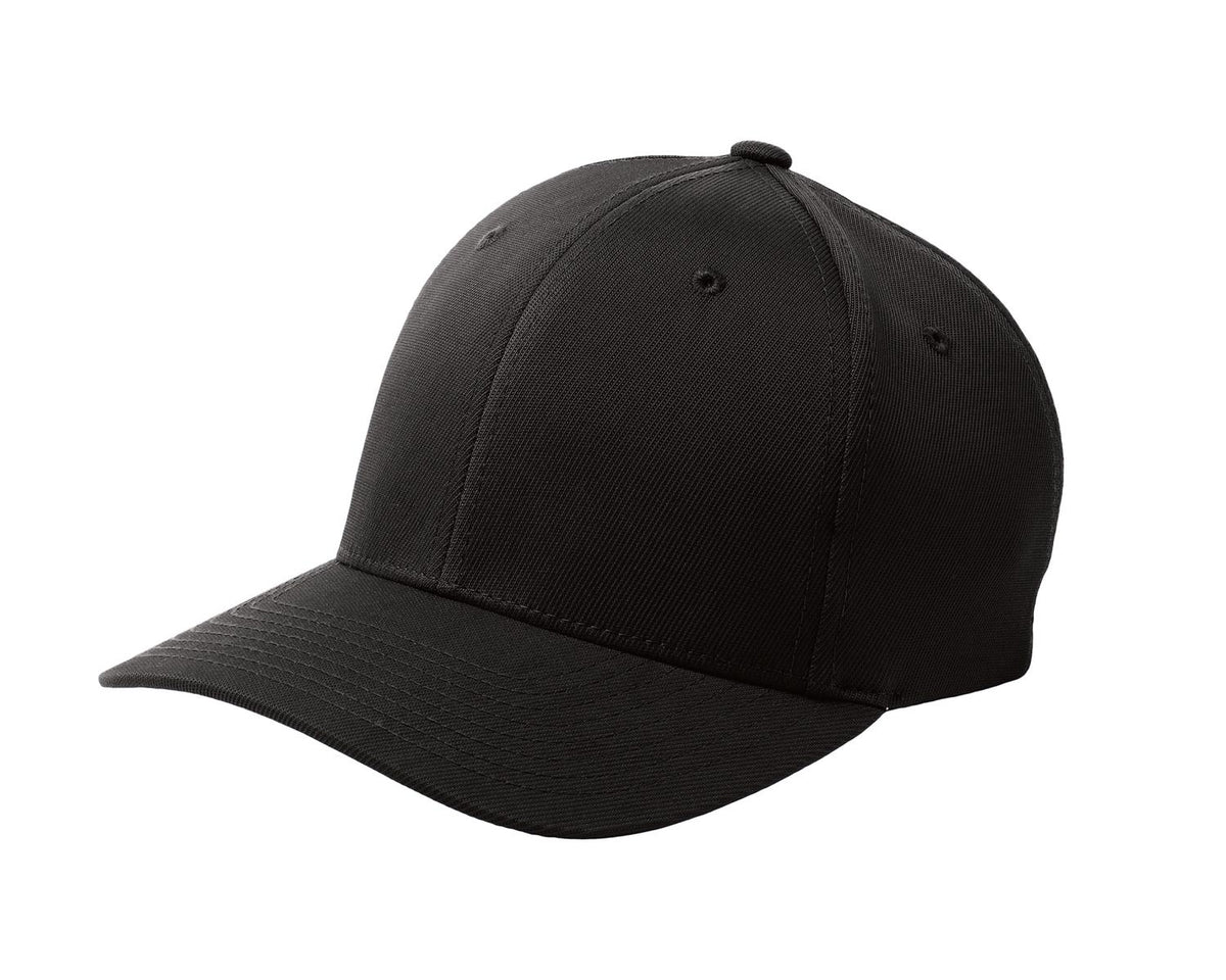 Black Sport-Tek Flexfit Performance Solid Cap. STC17 plain