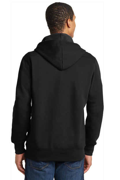 Black Sport-Tek Lace Up Pullover Hooded Sweatshirt. ST271 plain