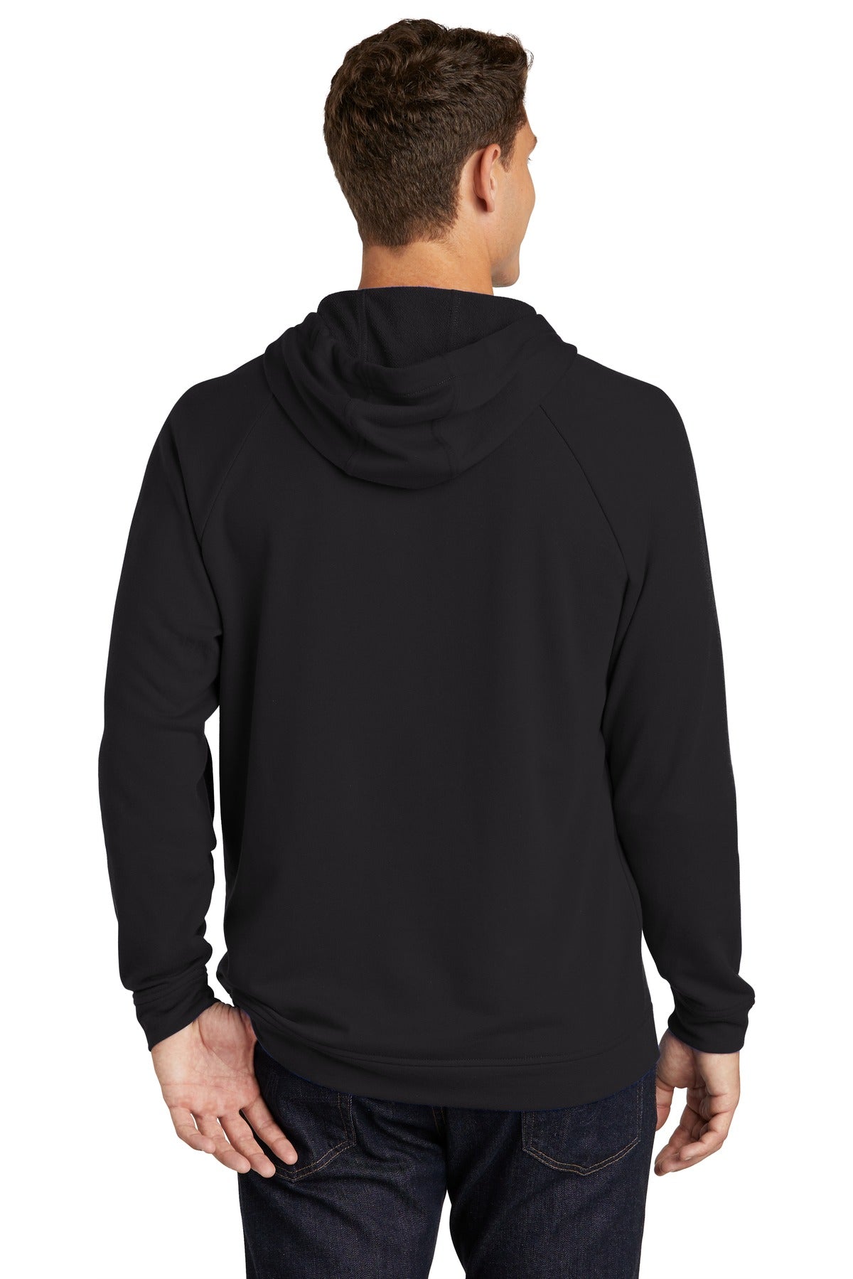 Black Sport-Tek Lightweight French Terry Pullover Hoodie. ST272 plain