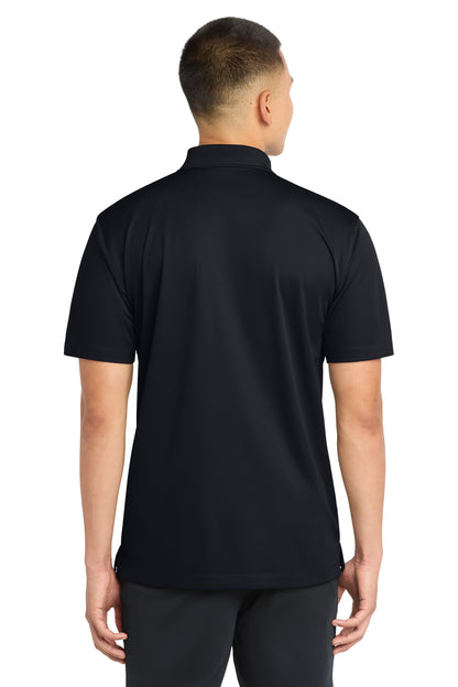 Black Sport-Tek Micropique Sport-Wick Polo. ST650 plain