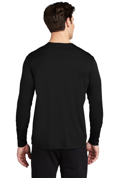 Black Sport-Tek Posi-UV Pro Long Sleeve Tee. ST420LS plain
