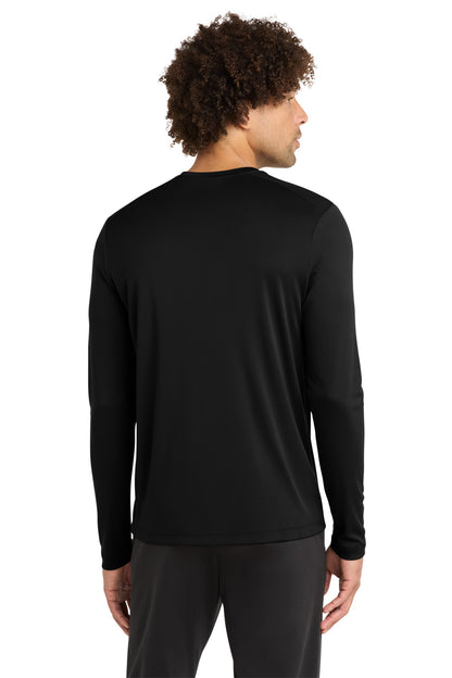 Black Sport-Tek Posi-UV Pro Long Sleeve Tee. ST420LS plain