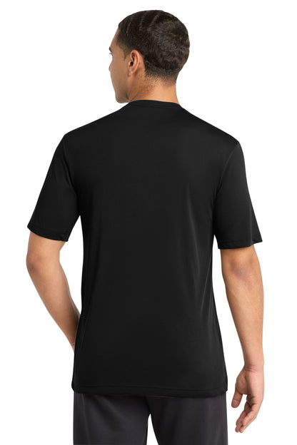 Black Sport-Tek PosiCharge Competitor Cotton Touch Tee. ST450 plain
