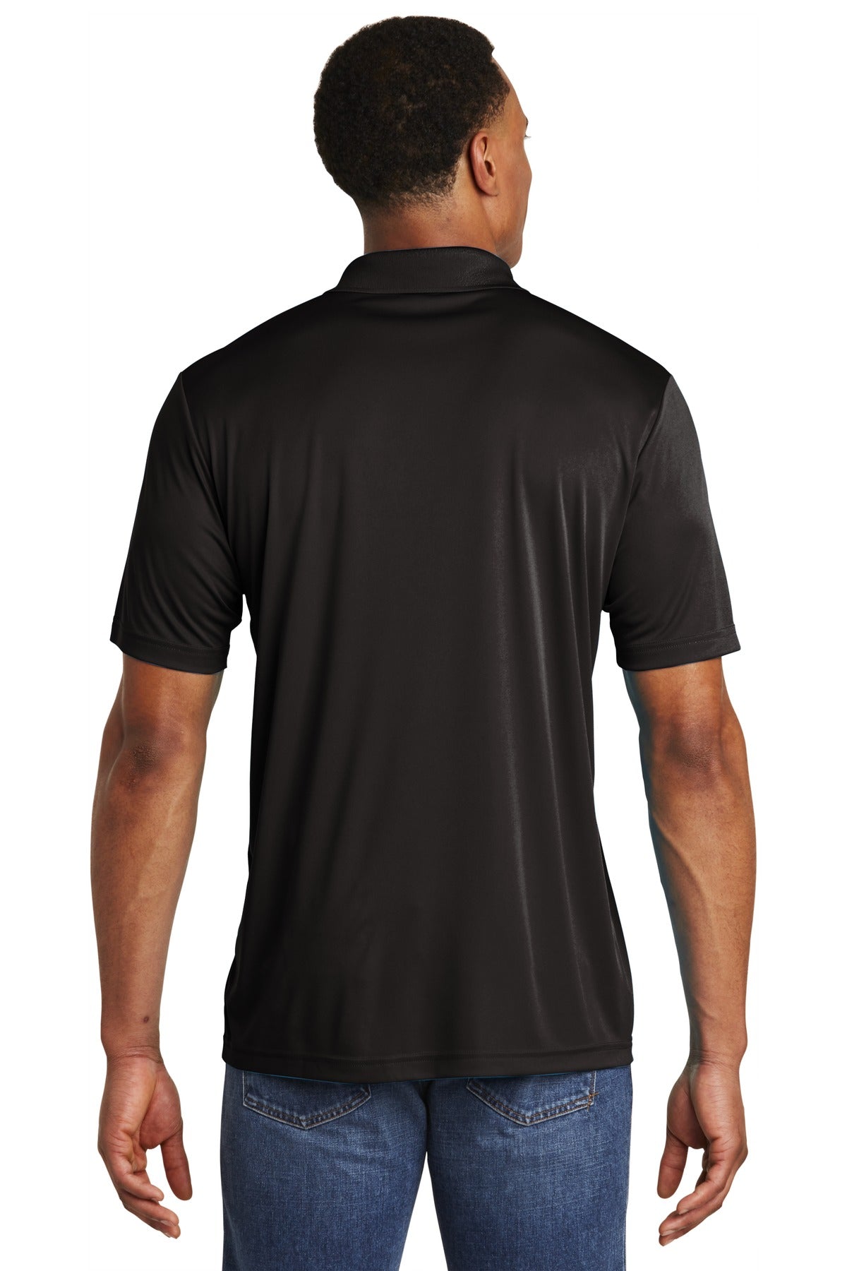Black Sport-Tek PosiCharge Competitor Polo. ST550 plain