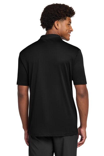 Black Sport-Tek PosiCharge Re-Compete Polo ST725 plain