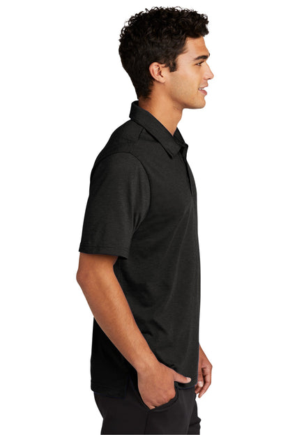 Black Sport-Tek PosiCharge Strive Polo ST530 plain