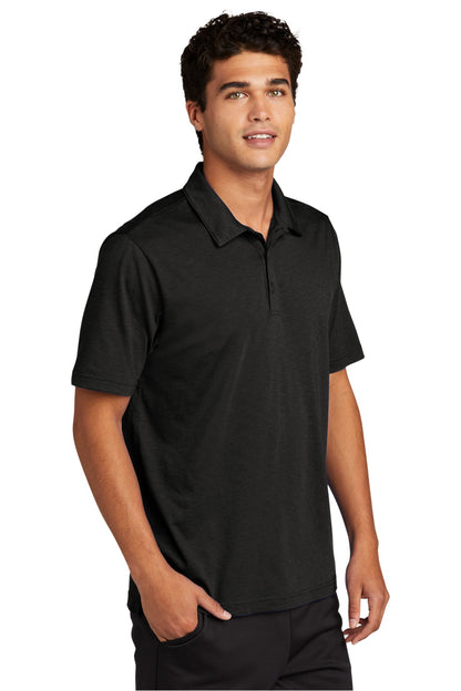 Black Sport-Tek PosiCharge Strive Polo ST530 plain