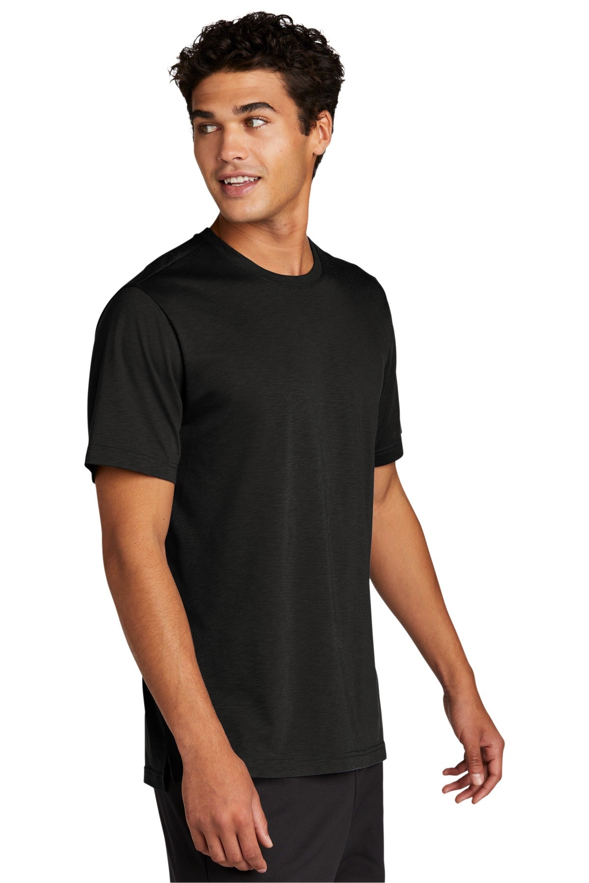 Black Sport-Tek PosiCharge Strive Tee. ST430 plain
