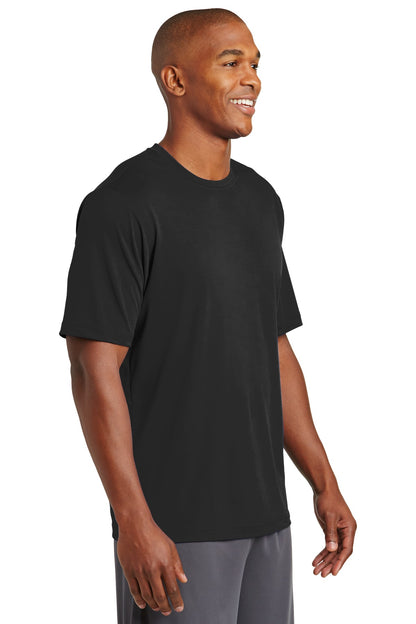 Black Sport-Tek PosiCharge Tough Tee . ST320 plain