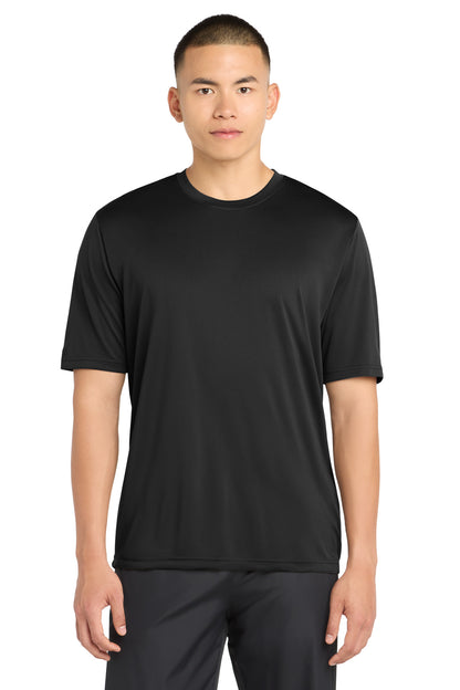 Black Sport-Tek PosiCharge Tough Tee . ST320 plain