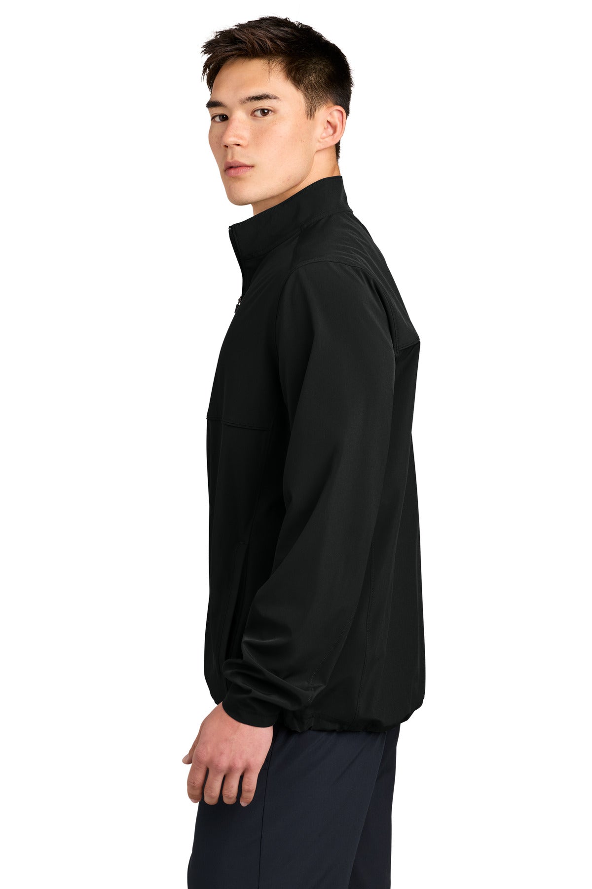 Black Sport-Tek Repeat 1/2-Zip JST481 plain
