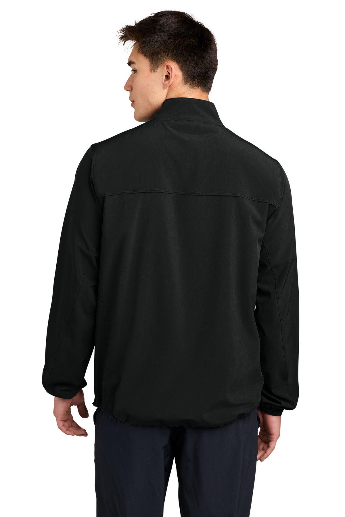 Black Sport-Tek Repeat 1/2-Zip JST481 plain
