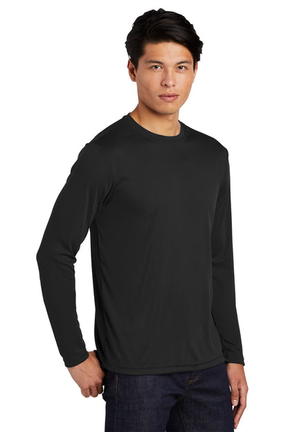 Black Sport-Tek Tall Long Sleeve PosiCharge Competitor Tee. TST350LS plain