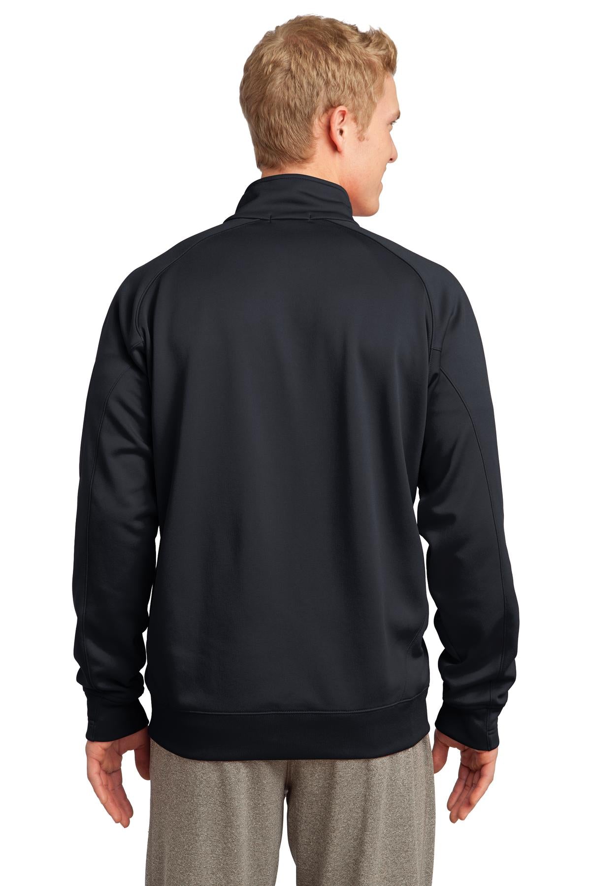 Black Sport-Tek Tech Fleece 1/4-Zip Pullover. F247 plain