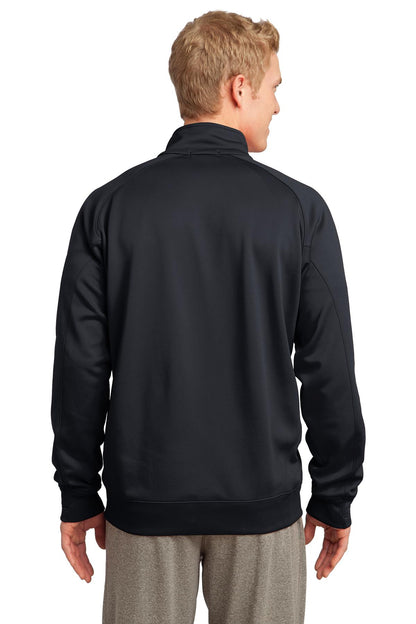 Black Sport-Tek Tech Fleece 1/4-Zip Pullover. F247 plain