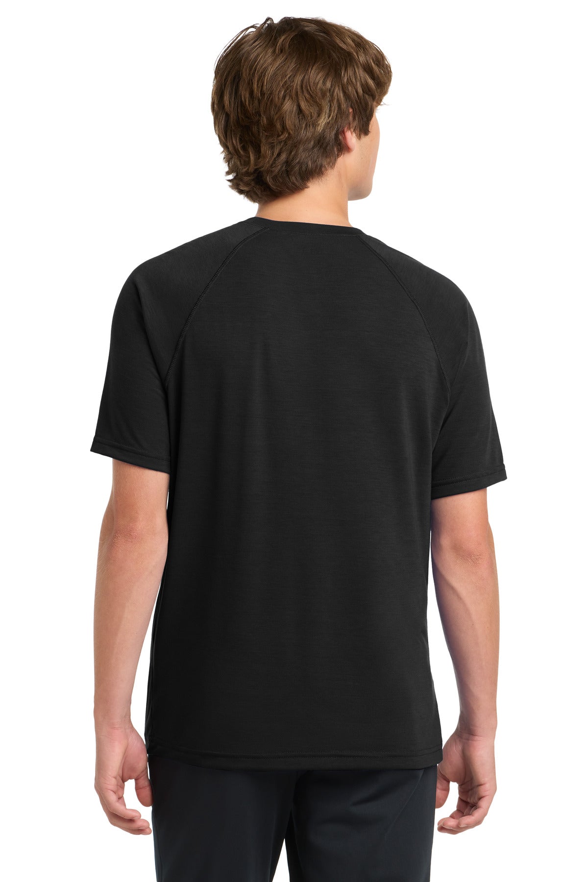 Black Sport-Tek Ultimate Performance Crew. ST700 plain