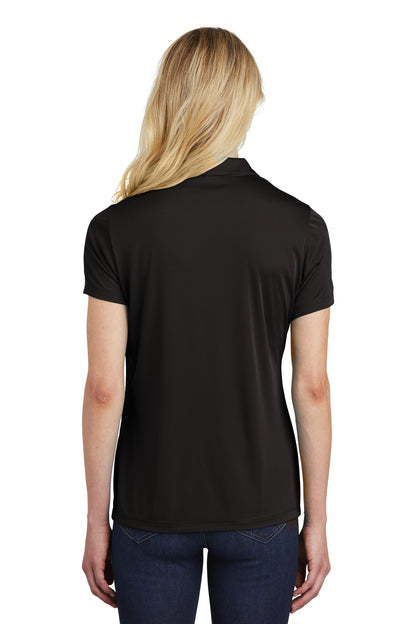 Black Sport-Tek Women's PosiCharge Competitor Polo. LST550 plain