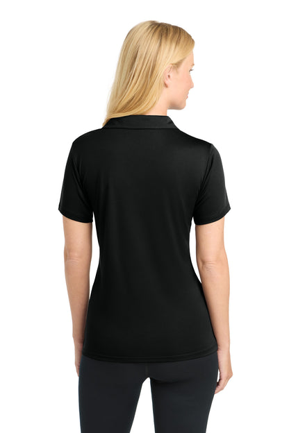 Black Sport-Tek Women's PosiCharge Competitor Polo. LST550 plain