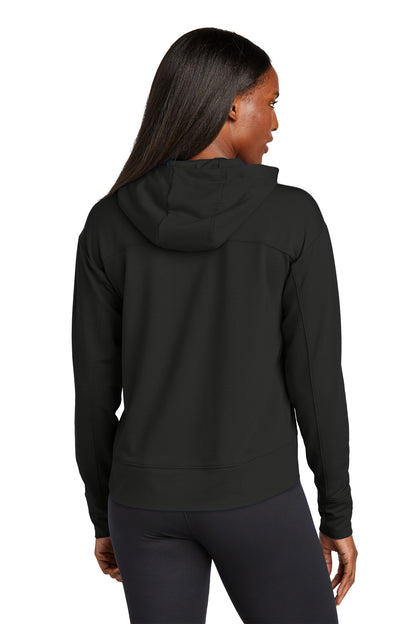 Black Sport-Tek Women's Sport-Wick Flex Fleece Pullover Hoodie LST562 plain