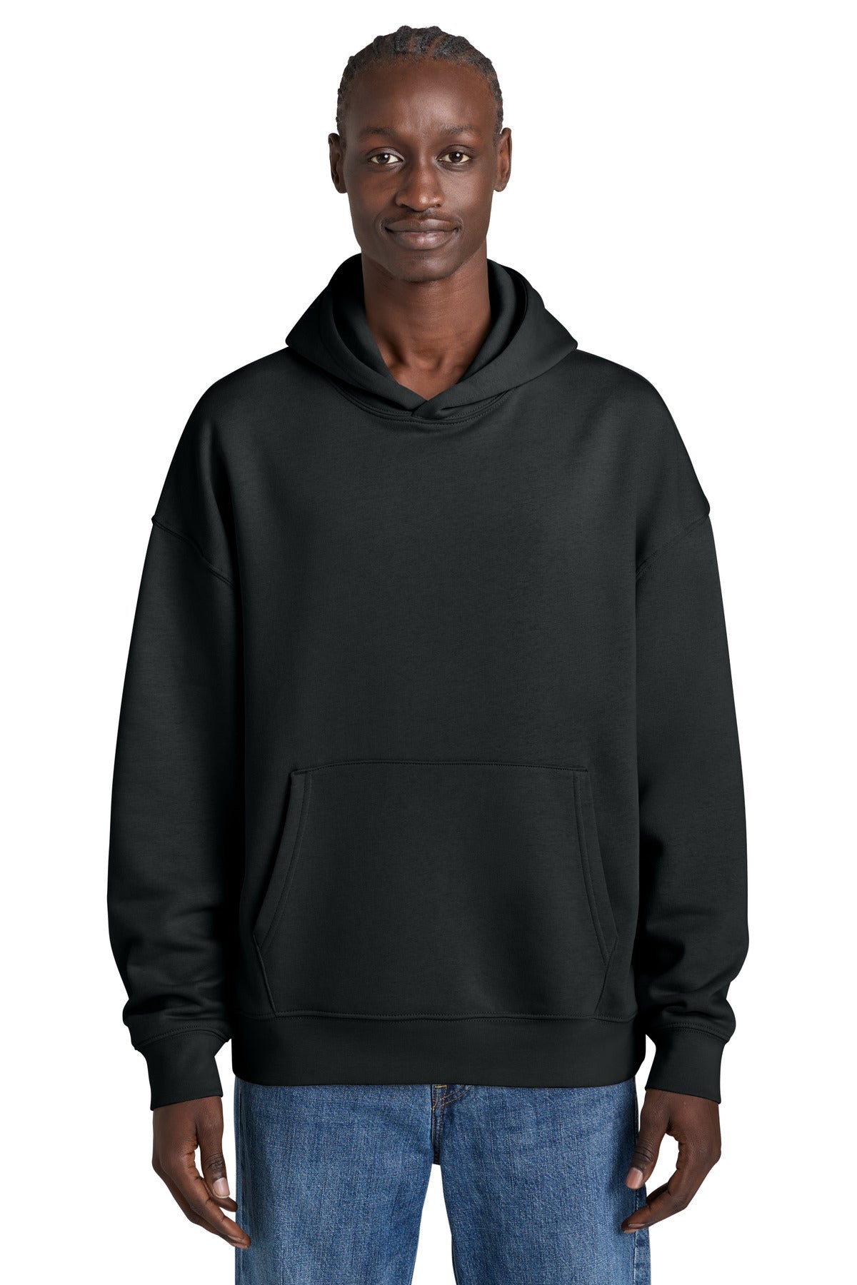 Black Stanley/Stella Unisex Chaser Hooded Sweatshirt SXU038 plain