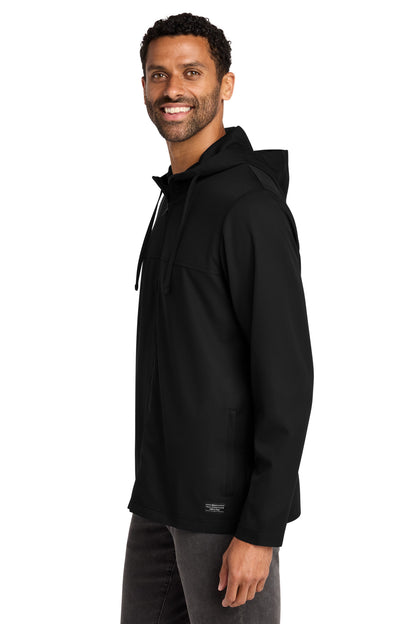 Black TravisMathew Balboa Hooded Full-Zip Jacket TM1MZ338 plain