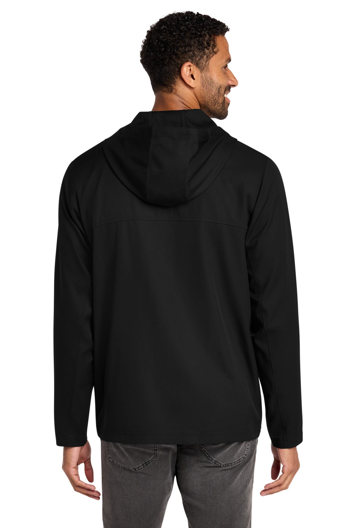 Black TravisMathew Balboa Hooded Full-Zip Jacket TM1MZ338 plain