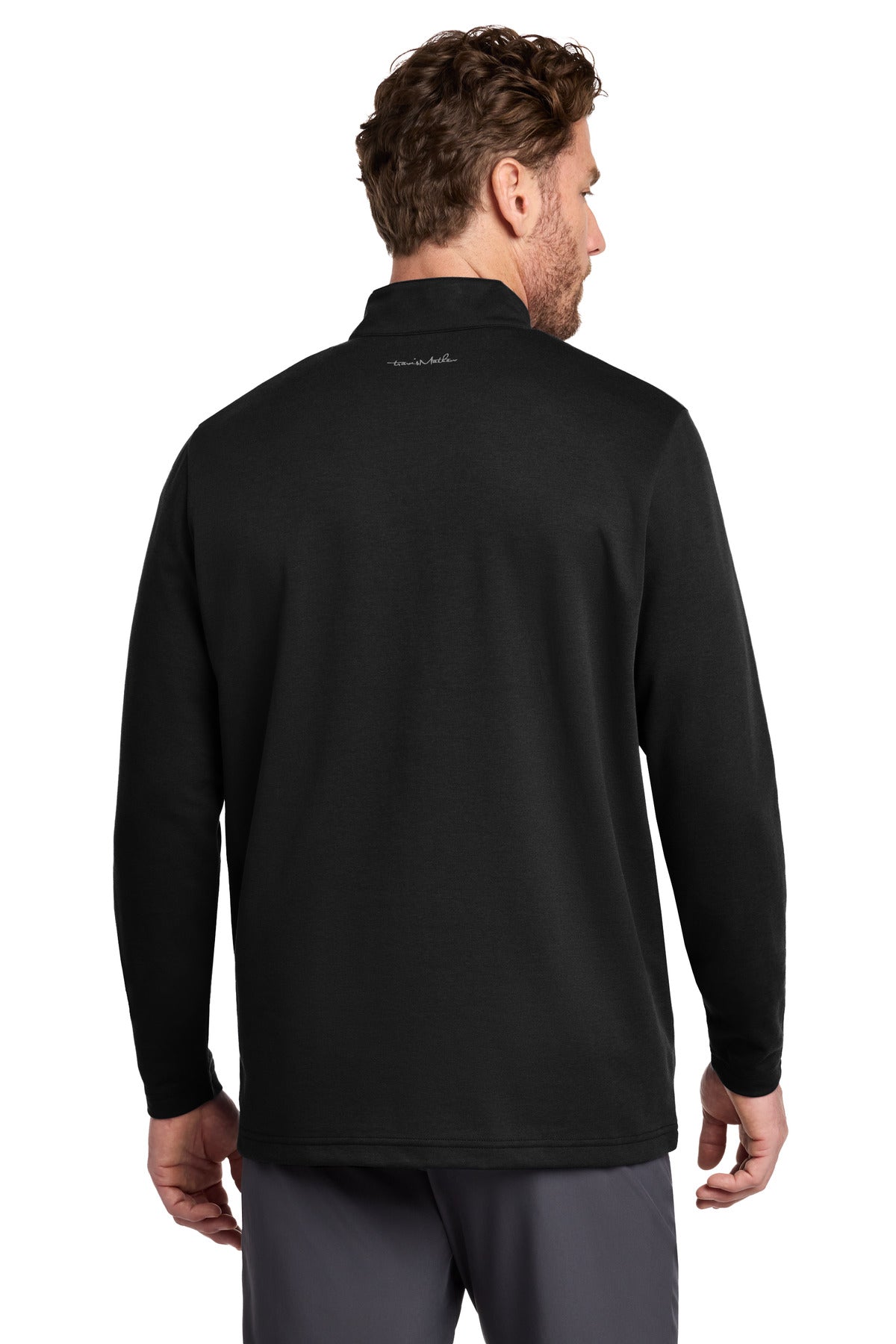 Black TravisMathew Coveside 1/4-Zip TM1MZ339 plain