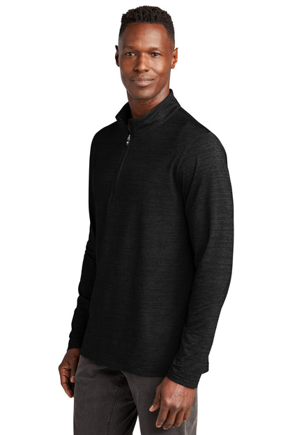 Black TravisMathew Crestview 1/4-Zip TM1MW452 plain