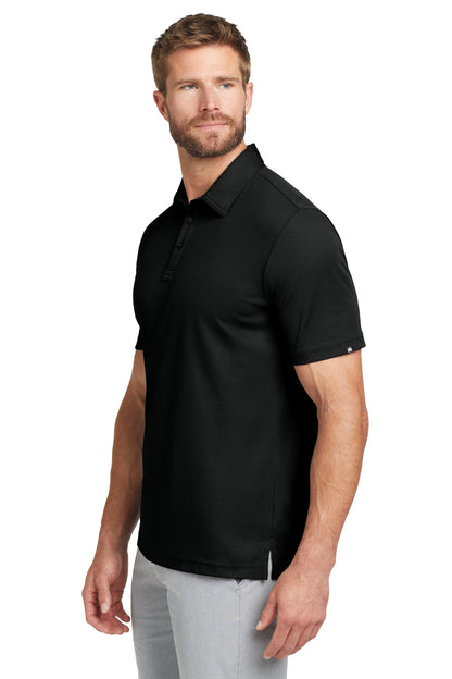 Black TravisMathew Oceanside Solid Polo. TM1MU411 plain