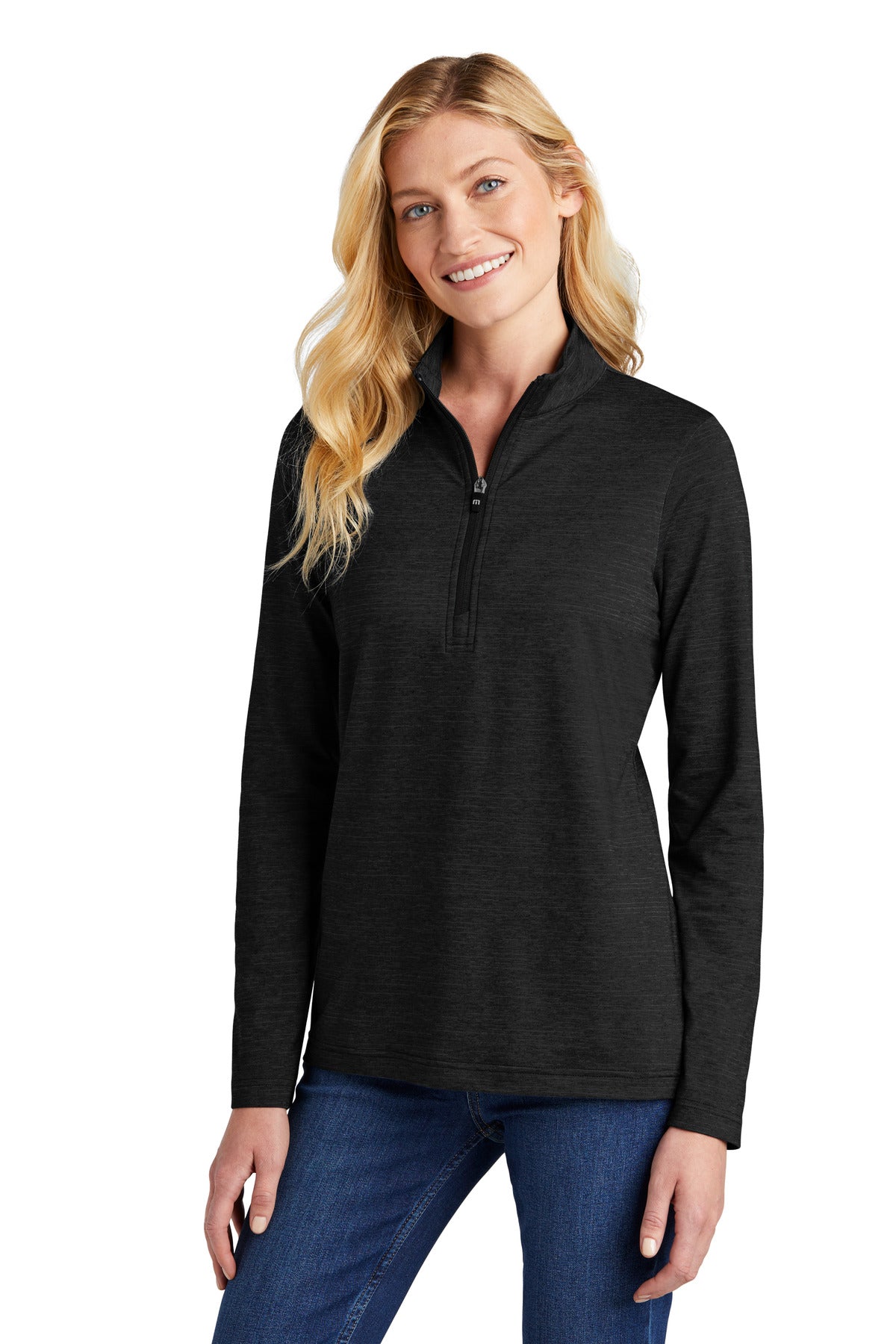 Black TravisMathew Women's Crestview 1/4-Zip TM1WW003 plain