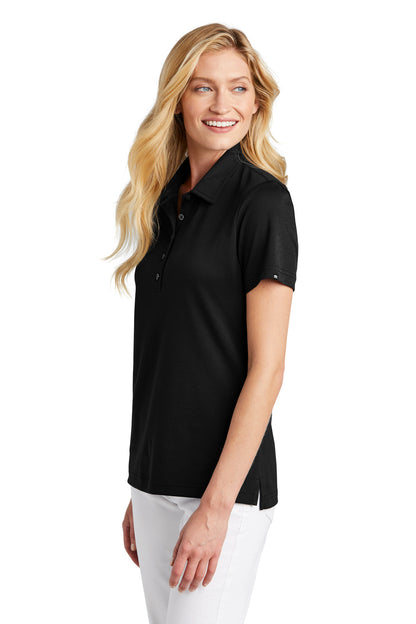 Black TravisMathew Women's Oceanside Solid Polo TM1WW001 plain