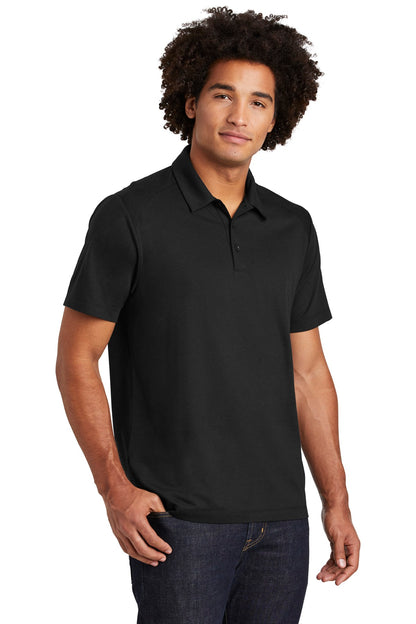 Black Triad So Sport-Tek PosiCharge Tri-Blend Wicking Polo. ST405 plain