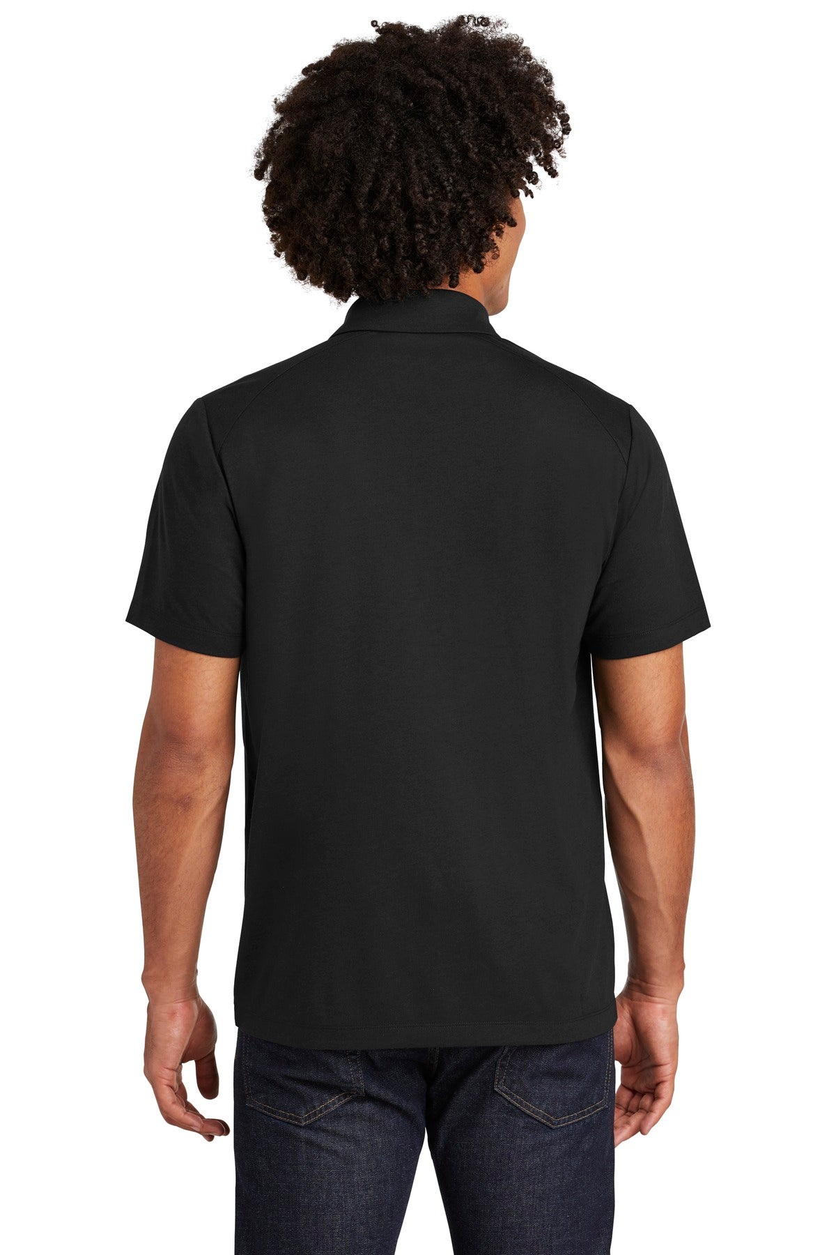 Black Triad So Sport-Tek PosiCharge Tri-Blend Wicking Polo. ST405 plain