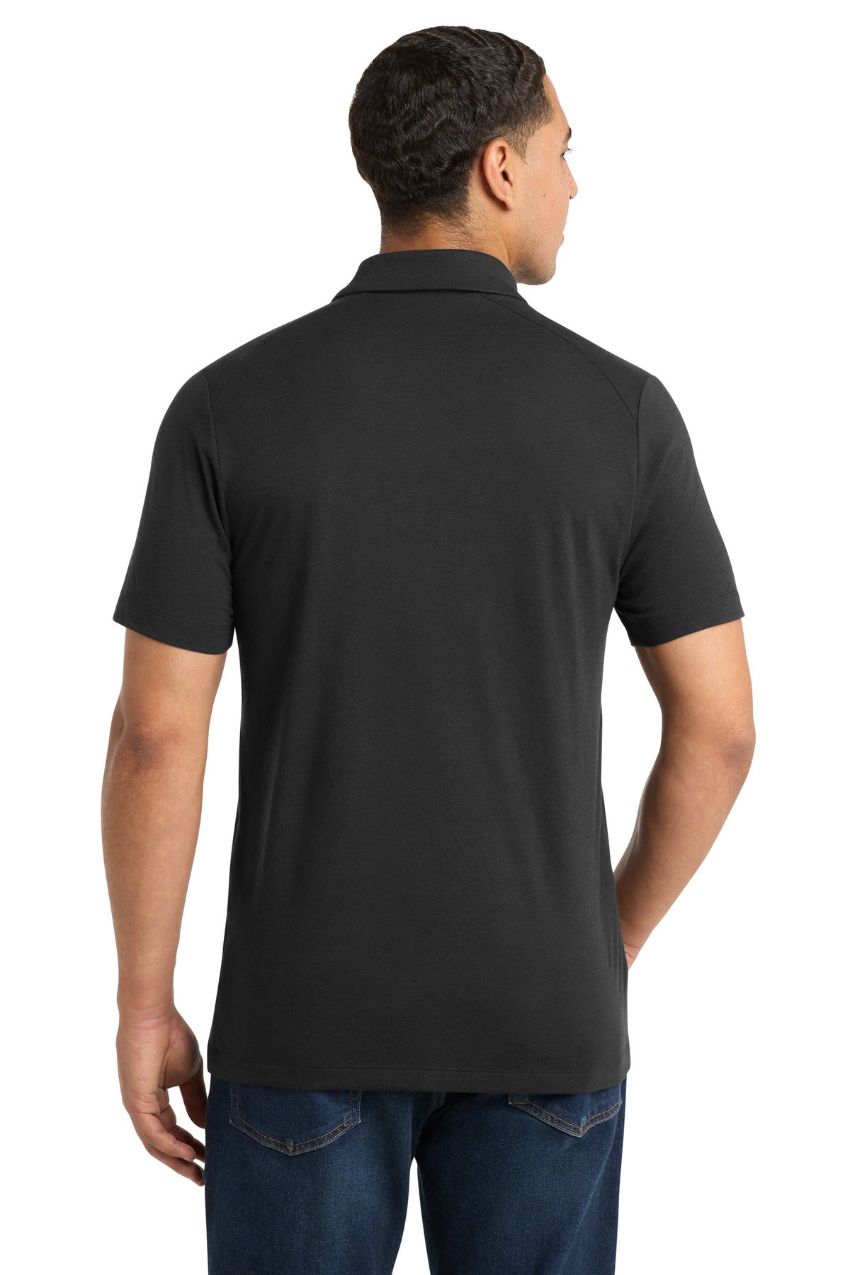 Black Triad So Sport-Tek PosiCharge Tri-Blend Wicking Polo. ST405 plain